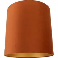 QAZQA Stoffen lampenkap oranje met gouden binnenkant 40/40/40