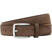 Lindenmann riem leer donkerbruin