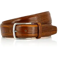 Lindenmann riem leer cognac