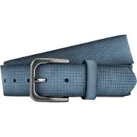 Lindenmann riem jeans patroon blauw