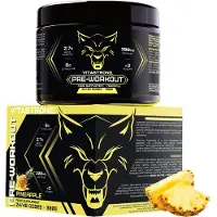 Vitastrong Pre-Workout - Ananas, 300 g, Ondersteuning voor training & focus 300 g