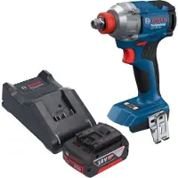 Bosch GDX 18V-285 Professional accu-slagschroevendraaier 18 V 285 Nm 1/4'' borstelloos + 1x accu 5,0 Ah + oplader