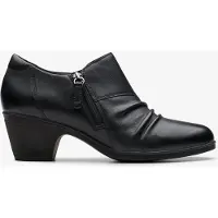Clarks Emily2 Braley Zwarte Leren Schoenen
