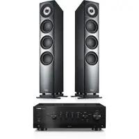 Teufel DEFINION 3 + Yamaha R-N800A Stereo Antraciet