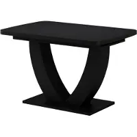 Vicco Eettafel Fenaro, Zwart, 120-160 x 80 cm Uitschuifbaar