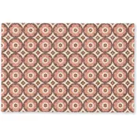 MuchoWow Deurmat 60x40 cm - Droogloopmat Bloemvormen - Patroon - Roze - Vintage - Mat voor binnen - Schoonloopmat - Deurmatten met print - Inloopmat