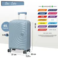 Infinity Leather Harde koffer 55 x 37 x 22 cm PP koffer Bagage Geschikt voor Easyjet, Ryanair