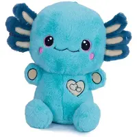 Kawaii - 35cm Blue Axolotl Met Hearth Knuffel