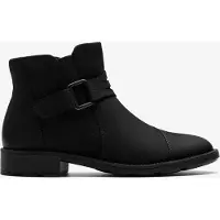 Clarks Adalynn Faye Zwarte Nubuck Laarzen