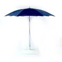 WDMT Compacte Tafelparasol - ø 60 x 56 cm - Mini Parasol - Tafelparasol voor Buiten - Moderne Tafel Parasol - Schaduwdoek - Parasols - Cadeau Geschenk - Cadeaupakket - Donker Blauw