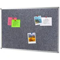 Ivol Prikbord vilt 100x150 cm - Grijs