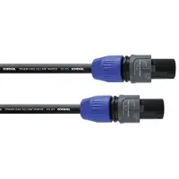 Cordial Luidspreker Kabel [1x SPK-stekker - 1x SPK-stekker] 2 x 2.5 mm² 10.00 m Zwart
