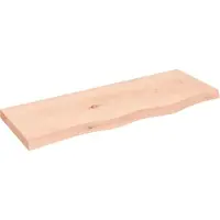 vidaXL Wastafelblad 80x30x(2-4) cm onbehandeld massief hout