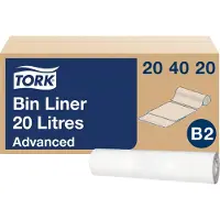 Tork Vuilniszakken 20 l Wit 1000 Stuks