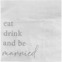 Ginger Ray - Servetten - eat, drink and be married