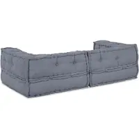 vidaXL Modulebankeenheid 3 pcs Stof Grijs 140 x 70 x 36 cm