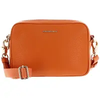 Mandarina Duck Leren schoudertas Mellow Leather Crossbody Camera Bag Marmalade oranje