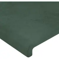 vidaXL Hoofdbord donkergroen 160x5x118/128 cm fluweel