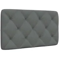 vidaXL Hoofdbordkussen 90 cm stof donkergrijs