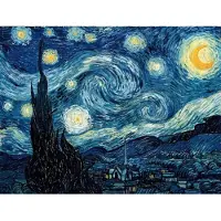 Puzzle Michle Wilson Puzzle d'art en bois 350 pièces Michèle Wilson - Van Gogh : Nuit étoilée