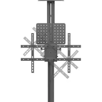Speaka Professional SP-TVC-1300 TV-wielwagen, in hoogte verstelbaar, geschikt voor schermen van 94,0 cm (37") tot 190,5 cm (75") (SP-13383160)