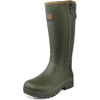 Gateway1 Regenlaars Women Pheasant Game Lady 17 Inch 5mm Side Zip Dark Olive-Schoenmaat 37