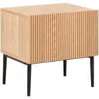 Beliani BLYTHE - Nachtkastje - Lichthout - MDF