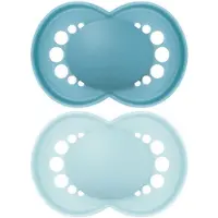 Parasanteonline 2 Originele Trend Spenen 6 Maanden en Ouder (Kleur : Blauw)
