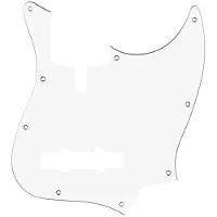 Boston M5V-310-W White slagplaat voor 5-snarige Sire Marcus Miller V 3-laags