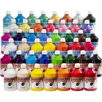 A-Color Acrylverf – Verschillende Kleuren – Acrylaatverf – Acrylic paint – Hobbyverf – Knutselen en Verven – Sneldrogend – 45x500 ml