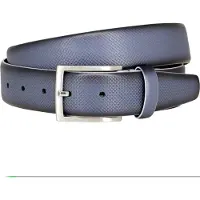 Lindenmann leren heren riem - jeansblauw
