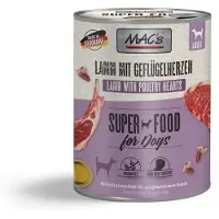 Mac'S Hondenvoer Natvoer Blik - 70% Lam & Gevogeltehart - 6 x 800g