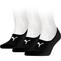 Puma Footie Sokken - 3 pack - Zwart - Maat 35-38