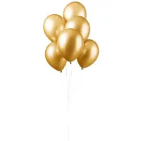 Wefiesta ballonnen metallic 12 cm latex goud 100 stuks