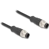 DeLOCK M12 8-pins A-gecodeerde industriële netwerkkabel | CAT5e | PVC | 2 meter