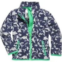 Playshoes - Kid's Fleece-Jacke Sterne Camouflage - Fleecevest 86, blauw