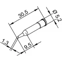 Ersa 0102WDLF35 Soldeerpunt Ronde vorm Grootte soldeerpunt 3.50 mm Inhoud: 1 stuk(s)