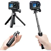 Akaso - Mini 22cm Selfiestick & Statief voor Action Camera - Zwart