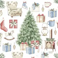 Creativ Company - Servet l33b33 cm tree and gift 20st
