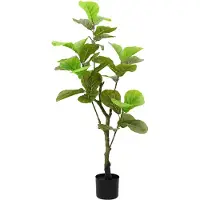 vidaXL Kunstficussenboom 30 blaadjes 125 cm groen