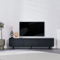 Bronx Tv-meubel Thomas zwart eiken 180 cm
