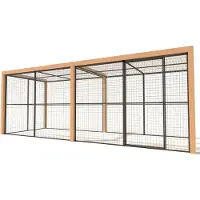 Glorenza Olivia - Kattenren - Aluminium - Antraciet - 510x190x187 cm
