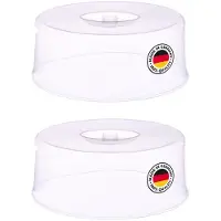 Westmark taartmatten, 2 stuks, elk Ø 30 cm, met handvat, kunststof, transparant, 342422E3