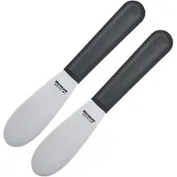 Westmark 2 professionele botermessen, afmetingen lemmet: 3,3 x 8,5 cm, lengte: 18,5 cm, RVS/kunststof, Master Line, zwart/zilver, 135722E3