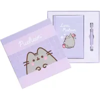 Pusheen , A5 Notitieblok Set met Pen Moments Collectie Harde Kaft, Paars