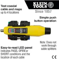 Klein Tools VDV512-101 Coax Explorer 2 tester met remote kit