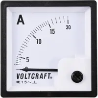 Voltcraft AM-72X72/15A: Analoog inbouwmeetinstrument, AM-72X72/15A, 15A, roterend ijzer
