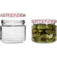 Browin - Voorraadpotten - Glazen Potten met Deksel - 330ml - Set van 6