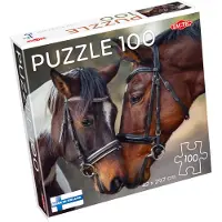 Tactic Puzzel - Paarden in Love - 100 Bakstenen - - OneSize - Puzzels