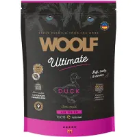 Woolf SUPER PREMIUM DOGFOOD DUCK - 1 kg - Ultimate Soft, tasty & tender - IDEAAL VOOR OUDE HONDJES METSLECHT GEBIT .100% natural Semi moist - eend 40% kalkoen 35% vis 10% met prebiotica